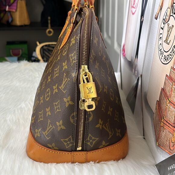 Authentic Louis Vuitton Alma Satchel Handbag Monogram VI0963 - Picture 3 of 15